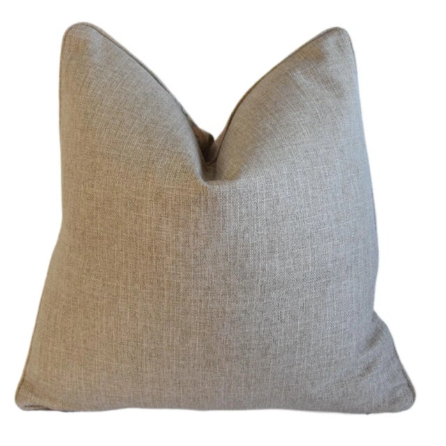 Beautiful Designer Carole Fabrics Rambling Floral Botanical Feather/Down Pillow For Sale In Los Angeles - Image 6 of 7