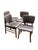 1960s Set of 4 Vintage Mid Century Modern Danish Teak and Leather Greta Dining Chairs For Sale - Image 5 of 11
