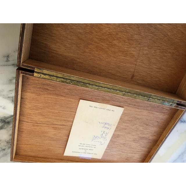 Wood 1930s Self-Taught Albert Rosenblatt Intarsia Wooden Box For Sale - Image 7 of 12