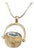 Gold Tone Nantucket Basket Pendant For Sale