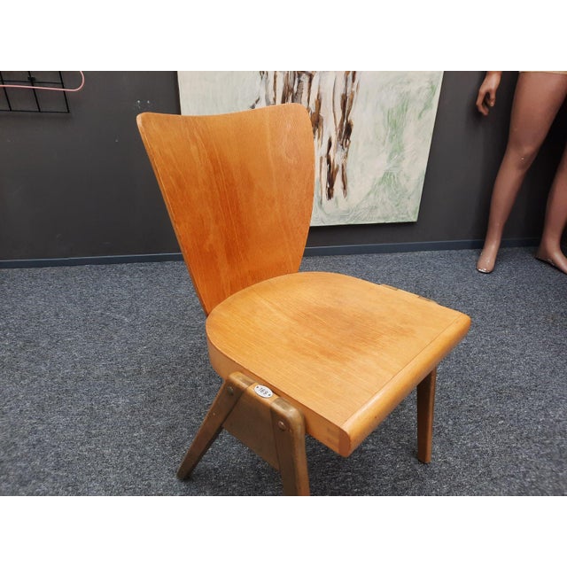 1960s Mid-Century Plywood Stackable Dining Chair from Kaderer München, 1950s For Sale - Image 5 of 13