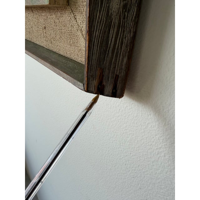 1960’s Ned Fleishman Expressionist Abstract Oil Painting on Masonite Painting – Framed For Sale - Image 10 of 11