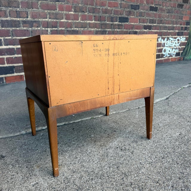 Brown Lane Rhythm Walnut Nightstand For Sale - Image 8 of 12
