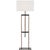 Transitional Ray Booth by Visual Comfort Signature Alda 57" Adjustable Floor Lamp in Bronze and Dark Walnut with Linen Shade For Sale - Image 3 of 3