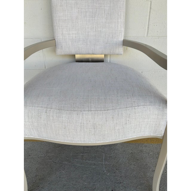 Caracole Modern White Reserved Seating Dining Chairs Set of 6 For Sale - Image 12 of 13