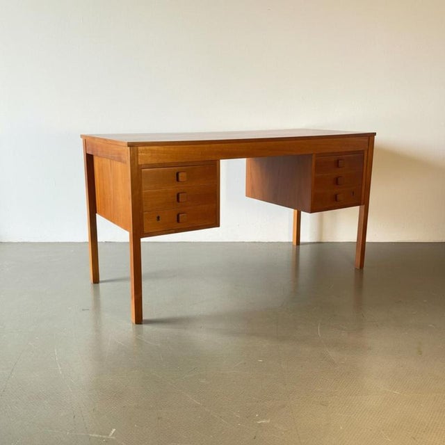 Mid-Century Danish Teak Desk For Sale - Image 10 of 10