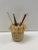 Brand new - This fringe cup was beautifully handwoven with all natural fibers of banana and raffia. Handmade in rural...