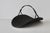 Vintage Curved Hammered Cradle Black Metal Firewood Log Holder Wire Wrapped Handle For Sale In Miami - Image 6 of 15