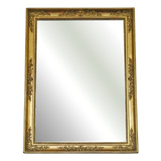 Large Gilt Overmantel Wall Mirror For Sale