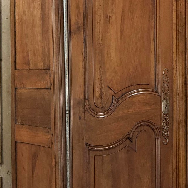 Mid 19th Century 19th Century Country French Fruitwood Armoire From Normandy For Sale - Image 5 of 18