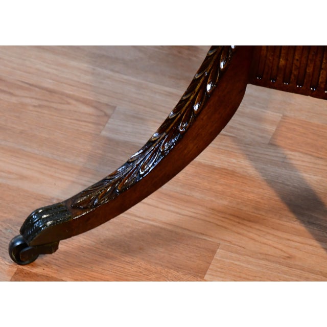 Brown 1930s Duncan Phyfe Style Mahogany Nightstand / Bedside Table For Sale - Image 8 of 12