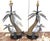 Pair of British Colonial-Style Tole and Rope Double Palm Tree Lamps A charming and highly decorative pair of British...