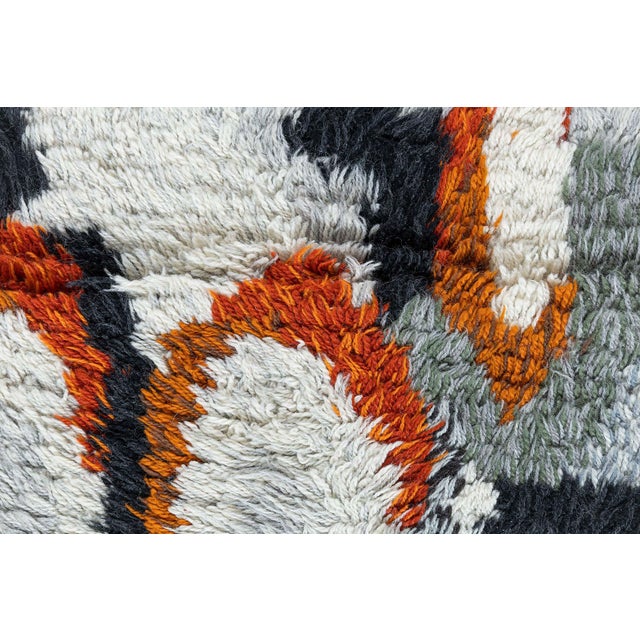 Gray Swedish Rya Rug Doris Leslie Blau Collection For Sale - Image 8 of 9