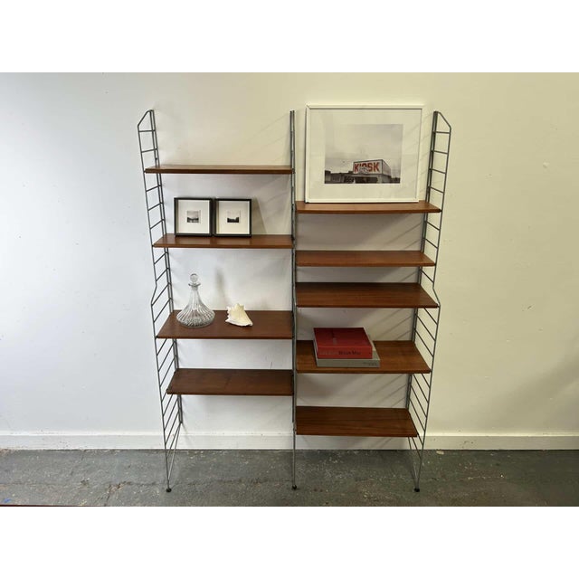 Gold 1960s Mid-Century Shelving System by Brianco For Sale - Image 8 of 12