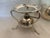 Metal 1950s Mid Century Modern Silver Plate Fondue Pot Warmer For Sale - Image 7 of 11