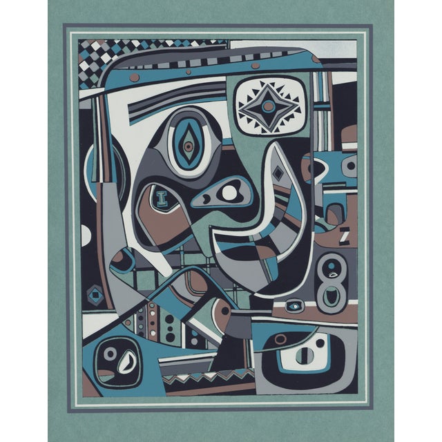 1947 Silkscreen "Little Joe Picking His Nose" by Steve Wheeler For Sale