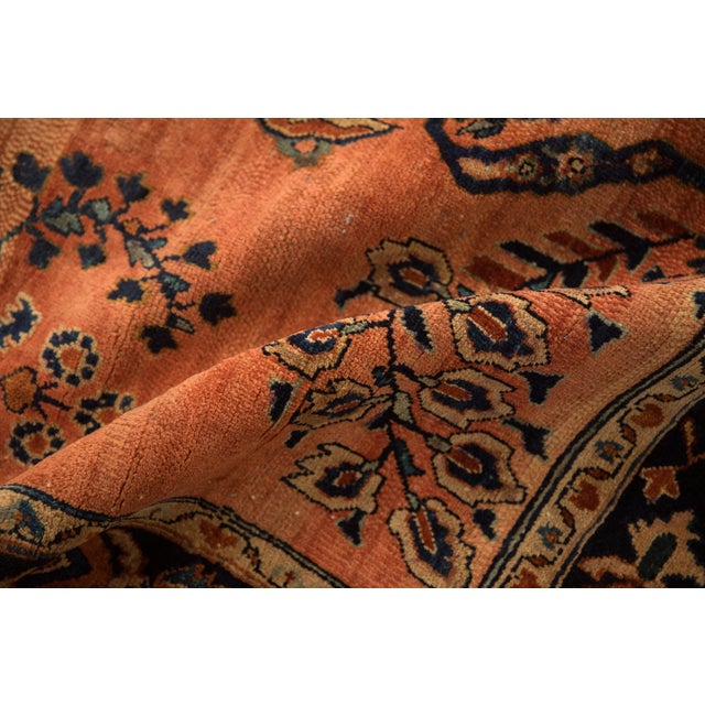 1930s Vintage Sarouk Rug - 4'3" x 6'7" For Sale - Image 5 of 11