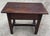 Wood Vintage Rustic European Solid Wood Side Table With Drawer For Sale - Image 7 of 9