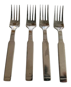 Midcentury Stanley Roberts Stainless Dessert Forks S/4