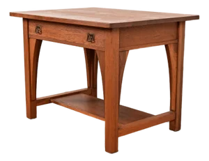 Limbert Antique Mission Oak Arts & Crafts Desk or Library Table, Circa 1910