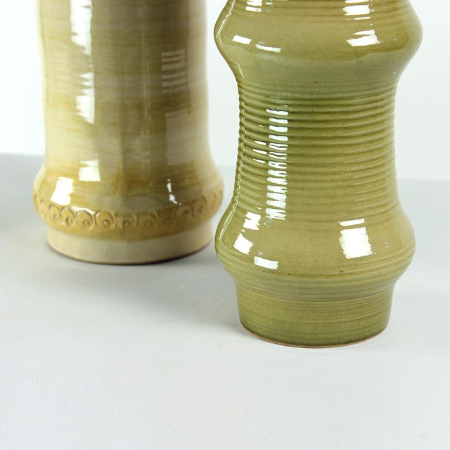 Mid-Century Ceramic Vases, Former Czechoslovakia, 1960s, Set of 2 For Sale - Image 11 of 12