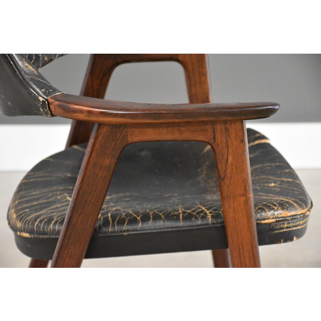 Mid 20th Century Danish Modern Rosewood Arm Chair by Erik Kirkegaard For Sale - Image 9 of 12