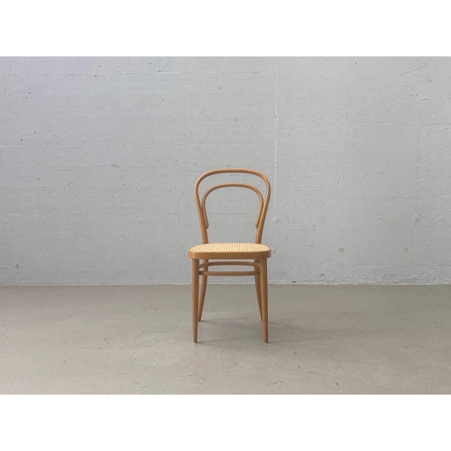 Vintage Bentwood Chair with Viennese Caning from Thonet, 1981 For Sale - Image 9 of 9