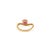 Metal Handmade 1.14 Ct Oval Cut Natural Ruby Wave Solitaire Ring in 14k Gold Size 6.5 For Sale - Image 7 of 13