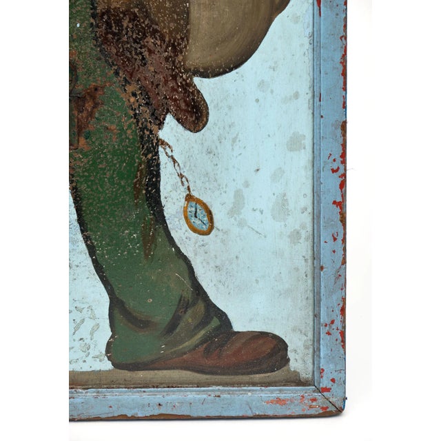 Blue French Vintage Painted Shooting Targets - Set of 3 For Sale - Image 8 of 11