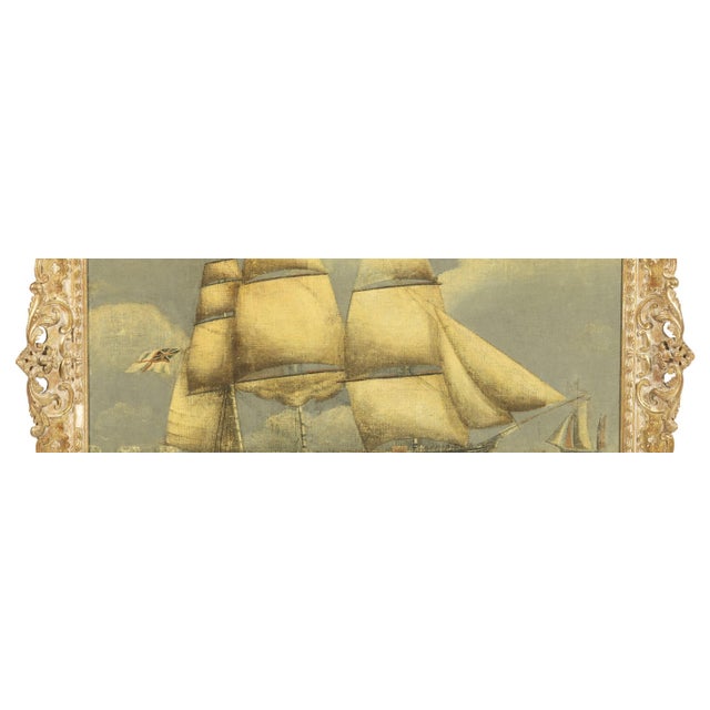 English School Artist, Malabar Sailing Ship, 19th Century, Oil Painting on Canvas For Sale - Image 7 of 8