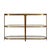 Mid-Century Modern Addison Gold & Glass Oval Console Table For Sale - Image 3 of 4