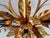 1970s Floral Ceiling Light in Gilded Metal, Italy, 1970s For Sale - Image 5 of 15