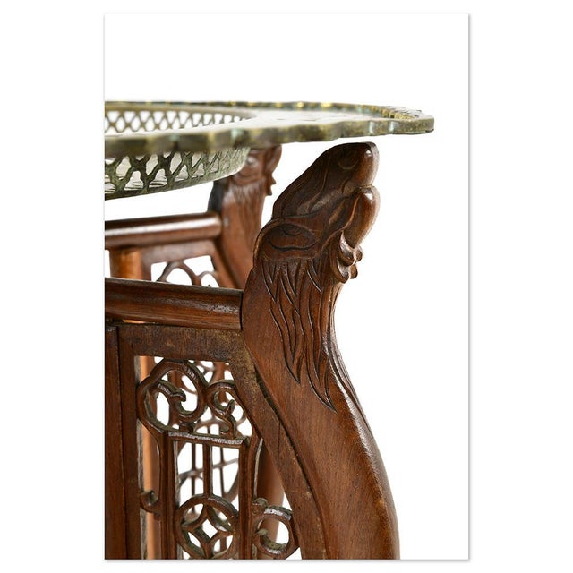 Chinese Table with Copper Top For Sale - Image 4 of 7