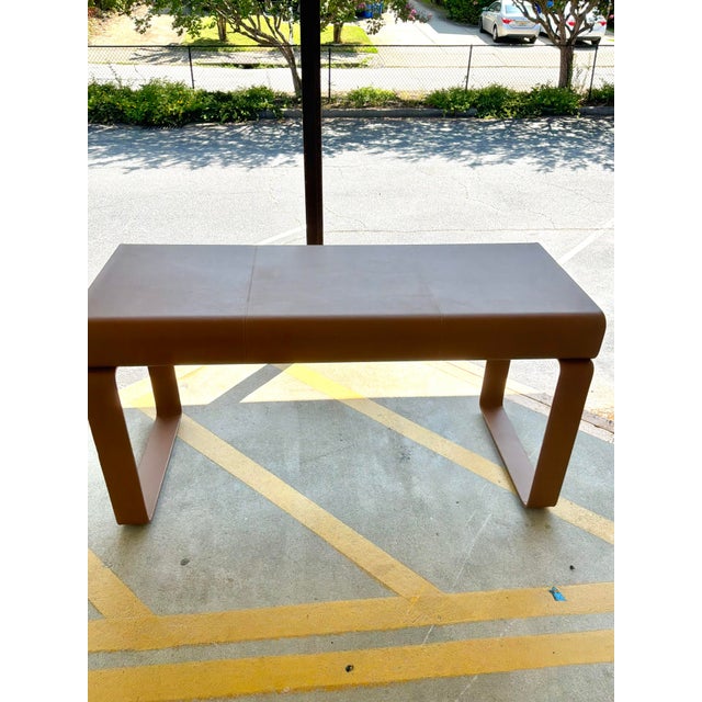 Arteriors Meyer Leather Desk For Sale - Image 9 of 10
