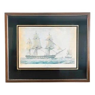 G. Roux, La Didon Ship Boat, 1960s, Lithograph, Framed For Sale