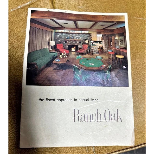 A. Brandt Ranch Oak Furniture A. Brandt Ranch Oak Fort Worth 84” Oval Dining Table - Rare Vintage Find From Mid 20th Century For Sale - Image 4 of 7