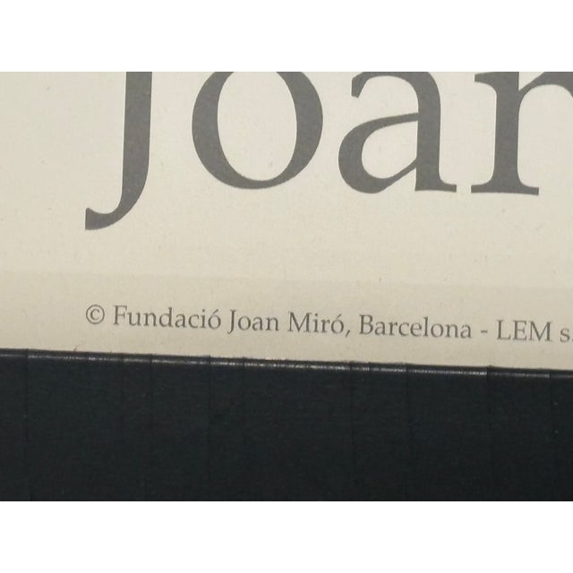 Vintage 1993 Joan Miró, "Dona Escoltant Música" Barcelona Centenary Exhibition Poster, Framed For Sale - Image 11 of 16