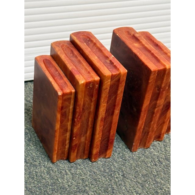 Gumps Gump’s San Francisco Marble Bookends, Pair For Sale - Image 4 of 12