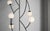 Minimalist Led Sculptural Geometric Art Object Steel and Frosted Glass Spheres Chandelier, Large For Sale - Image 6 of 7