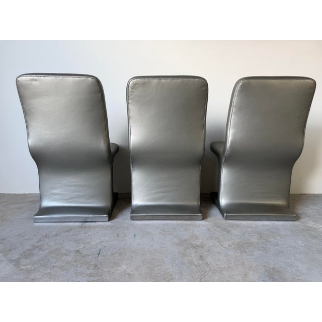 1984 Postmodern Vladimir Kagan for Preview Sculptural Upholstered Dining Chairs – Set of 6 For Sale - Image 10 of 18
