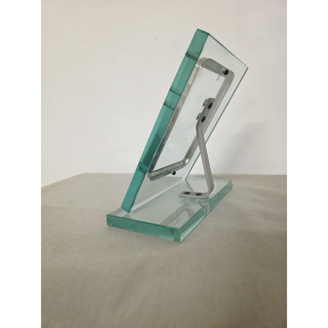 Glass Photo Frame attributed to Pietro Chiesa for Fontana Arte, 1960s For Sale - Image 7 of 12