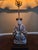 Chinoiserie Chinoiserie Asian Figural Porcelain Lamp For Sale - Image 3 of 12