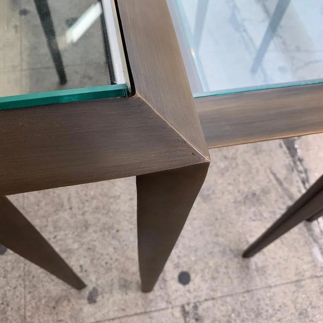 Nesting Tables in Vintage Brass - Set of 3 For Sale - Image 11 of 12