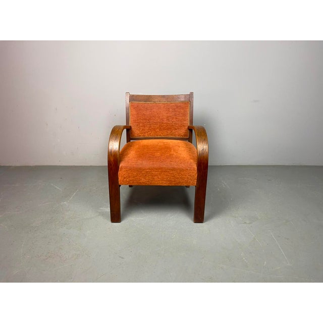 Dutch Art Deco Sculptural Armchairs, 1930s, Set of 2 For Sale - Image 11 of 18