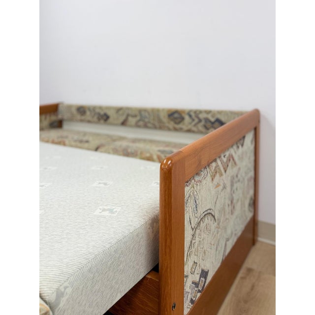 Vintage Sleeper Sofa Hestbæk Style Danish MCM Teak Convertible Daybed Pullout Couch For Sale - Image 12 of 17