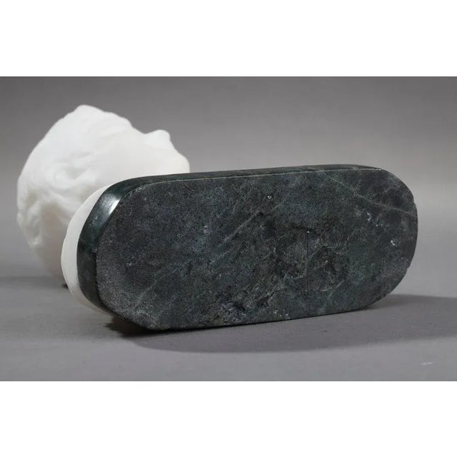 Small Alabaster Bust of Young Boy For Sale - Image 18 of 18