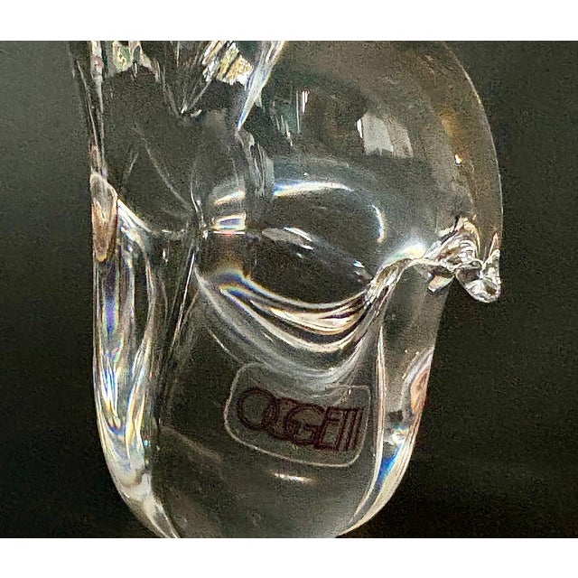 1980s Vintage Ogetti Murano Glass Elephant Sculpture – Made in Italy For Sale - Image 5 of 6