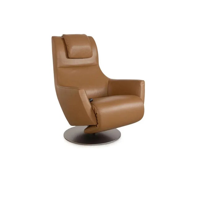 Stand Up Leather Armchair from FSM For Sale - Image 6 of 13