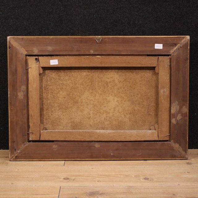 Italian Artist, Bucolic Landscape, 1875, Oil on Canvas For Sale - Image 7 of 14