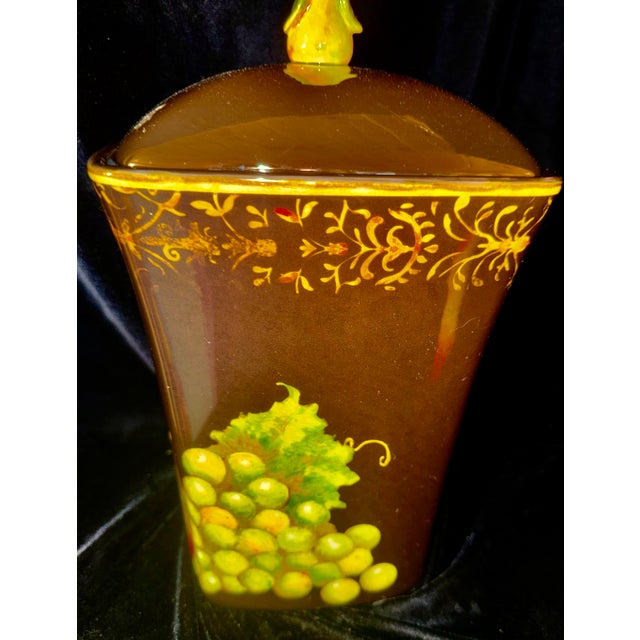 1990s Susan Winget Damask Fruit Kitchenware - Set of 4 For Sale - Image 10 of 12